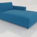 3d model Chaise longue 83 with an armrest on the right - preview