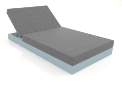Bed with back 100 (Blue gray)