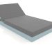 3D Modell Bett mit Rückenlehne 100 (Blaugrau) - Vorschau