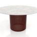modello 3D Tavolo da pranzo Ø140 (Rosso vino) - anteprima