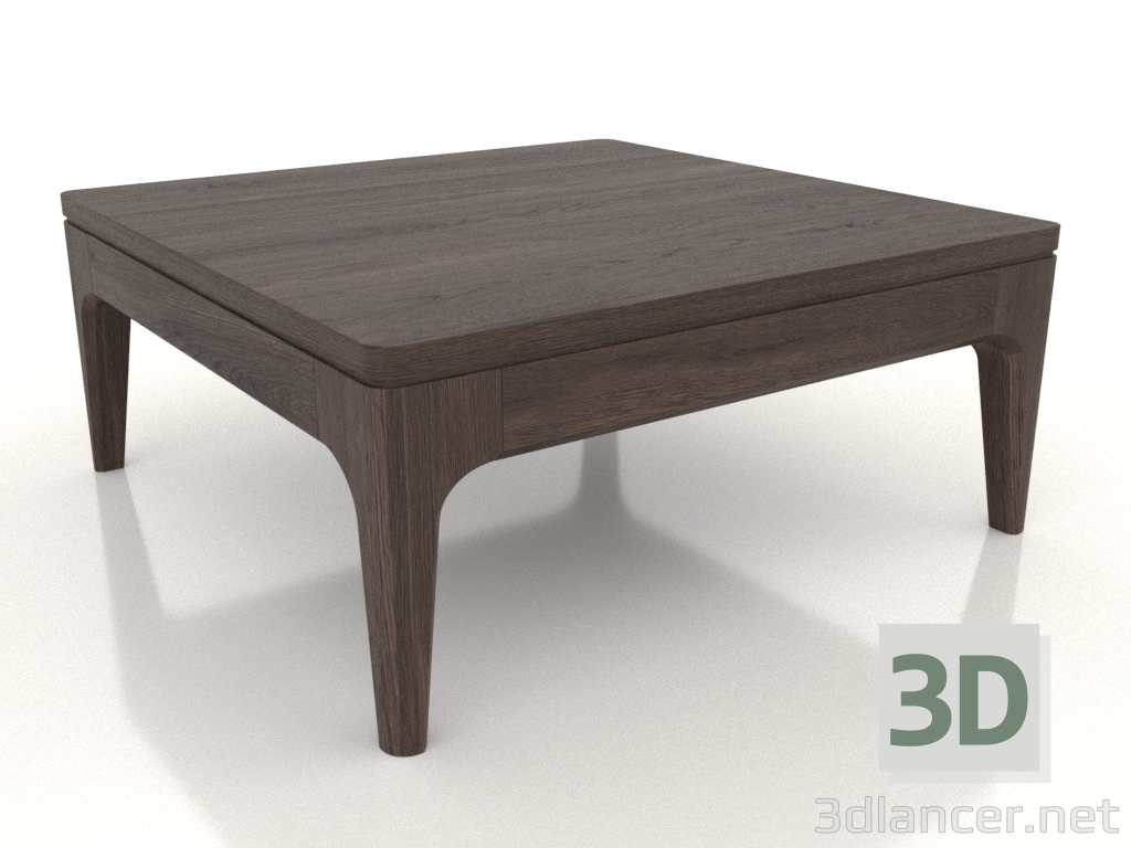 modello 3D Tavolino basso FARGO 600x600x250 mm (rovere scuro) - anteprima