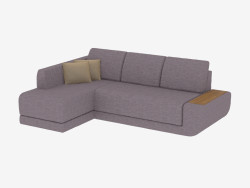 Corner sofa bed for three persons