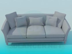 Sofa with three sections