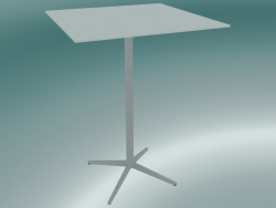 Table MISTER X (9511-71 (80x80cm), H 108cm, blanche, blanche)