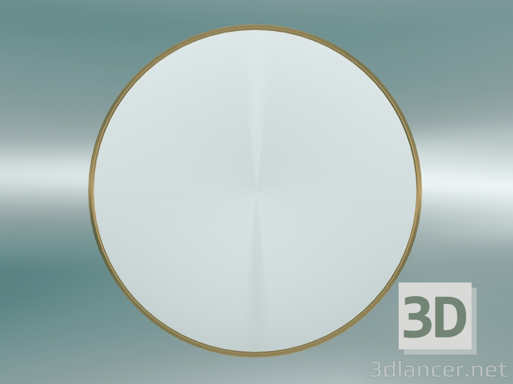 3D modeli Sillon Ayna (SH6, Ø96cm, Pirinç) - önizleme