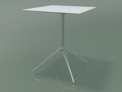 Стол квадратный 5740 (H 72,5 - 59x59 cm, разложенный, White, LU1)
