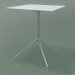 3D Modell Quadratischer Tisch 5740 (H 72,5 - 59 x 59 cm, ausgebreitet, weiß, LU1) - Vorschau