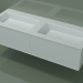 modèle 3D Lavabo avec tiroirs (06UC82421, Glacier White C01, L 144, P 50, H 36 cm) - preview