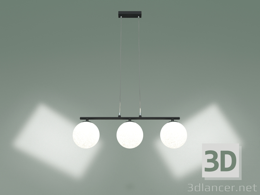 3d модель Подвесной светильник 70069-3 (хром-черный) – превью