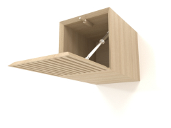 Hanging shelf ST 06 (open corrugated door) (250x315x250, wood white)