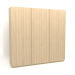 3 डी मॉडल अलमारी मेगावाट 04 लकड़ी (3000x600x2850, लकड़ी सफेद) - पूर्वावलोकन