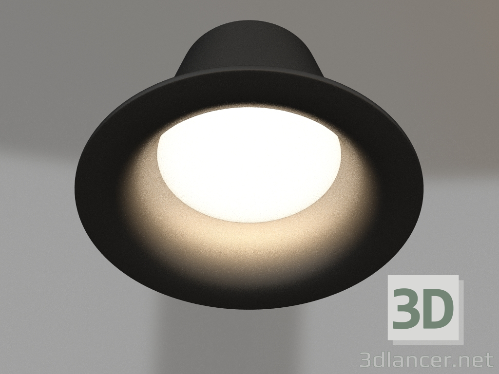 modello 3D Lampada MS-BLIZZARD-BUILT-R102-8W Day4000 (BK, 100 gradi, 230V) - anteprima