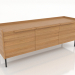 3d model Mueble TV 2 1500 mm (roble natural) - vista previa