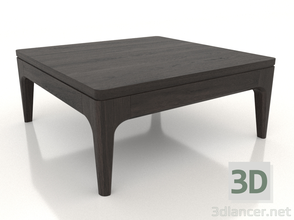 modello 3D Tavolino basso FARGO 600x600x250 mm (rovere wengé) - anteprima