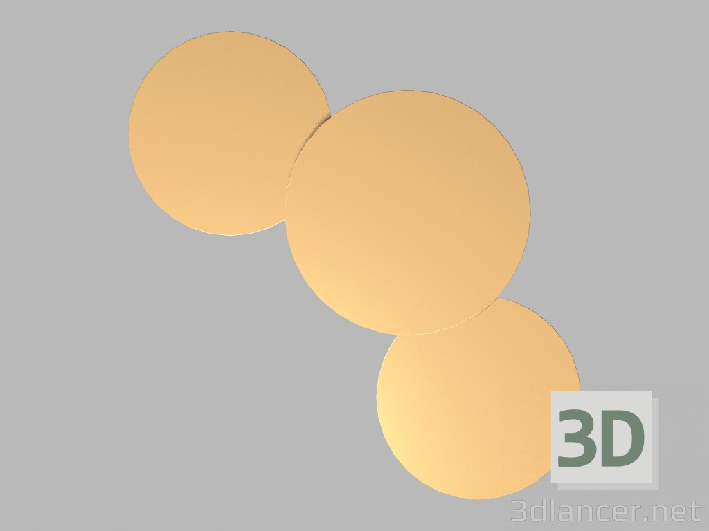 3d model Wall-mounted luminaire 5466 - preview