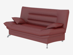 Leather sofa triple
