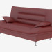 3d model Leather sofa triple - preview