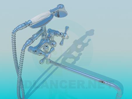 3d model Faucet in the bathroom - preview 3d model Faucet in the bathroom - preview