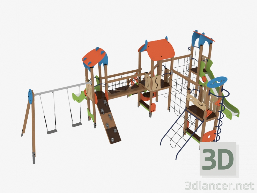 3d model Complejo de juegos para niños (V1402) - vista previa