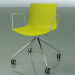 3d model Chair 0369 (4 castors, with armrests, LU1, polypropylene PO00118) - preview