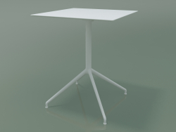 Стол квадратный 5740 (H 72,5 - 59x59 cm, разложенный, White, V12)