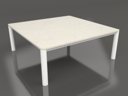 Coffee table 94×94 (White, DEKTON Danae)