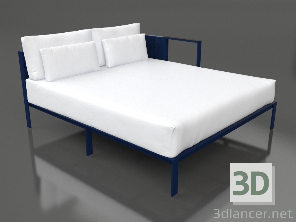 3D modeli Kanepe modülü XL, bölüm 2 sol (Gece mavisi) - önizleme