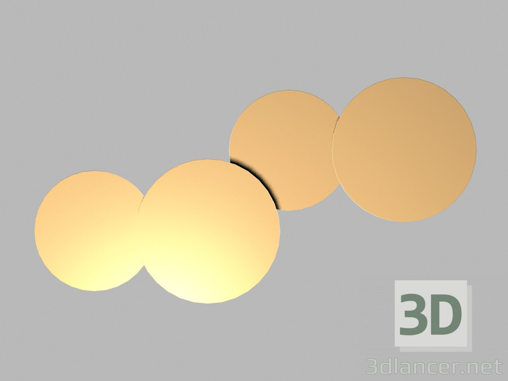 3D modeli Duvara monte edilmiş aydınlatma 5468 - önizleme