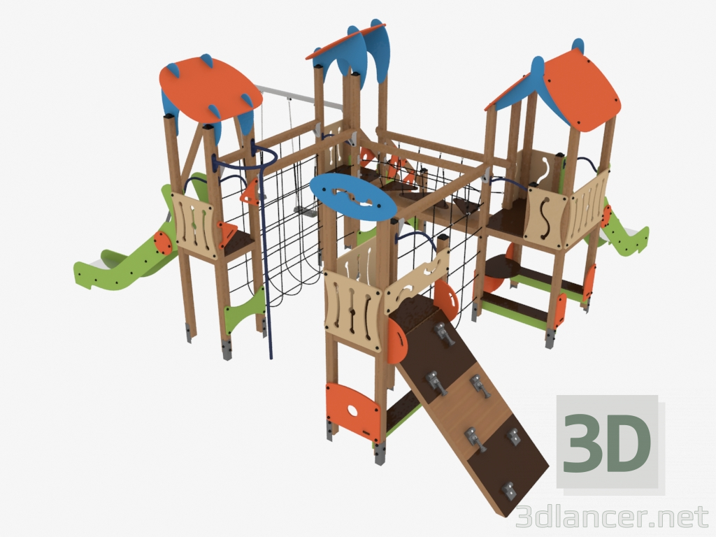3d model Children's game complex (V1406) - preview