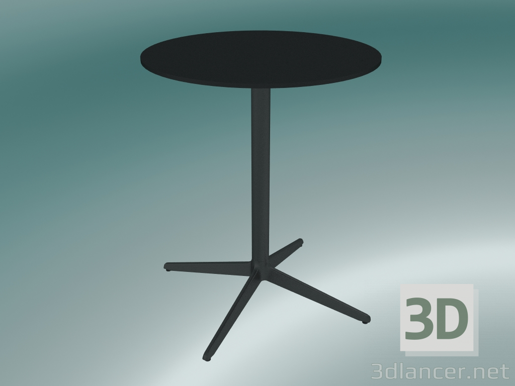 3d model Table MISTER X (9505-01 (Ø60cm), H 73cm, black, black) - preview