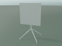 Стол квадратный 5740 (H 72,5 - 59x59 cm, сложенный, White, V12)