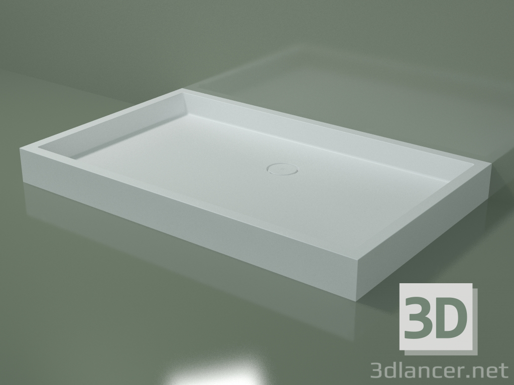 3D modeli Duş teknesi Alto (30UA0143, Glacier White C01, 160x100 cm) - önizleme