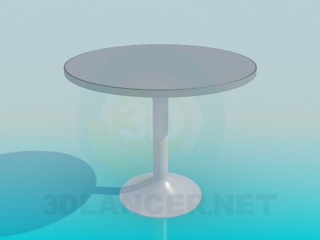 3d model Round cafe table - preview 3d model Round cafe table - preview