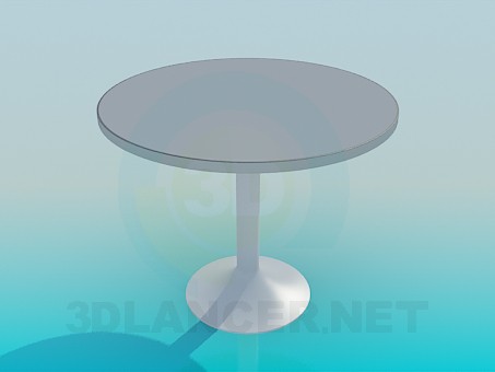 3d model Round cafe table - preview 3d model Round cafe table - preview
