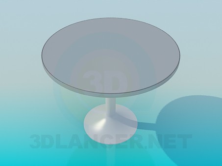 3d model Round cafe table - preview 3d model Round cafe table - preview