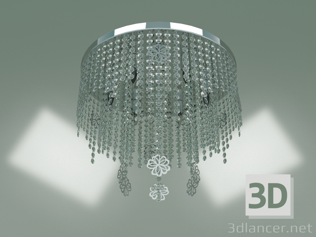 3D Modell Deckenleuchter 10083-6 (Chrom-klarer Kristall Strotskis) - Vorschau