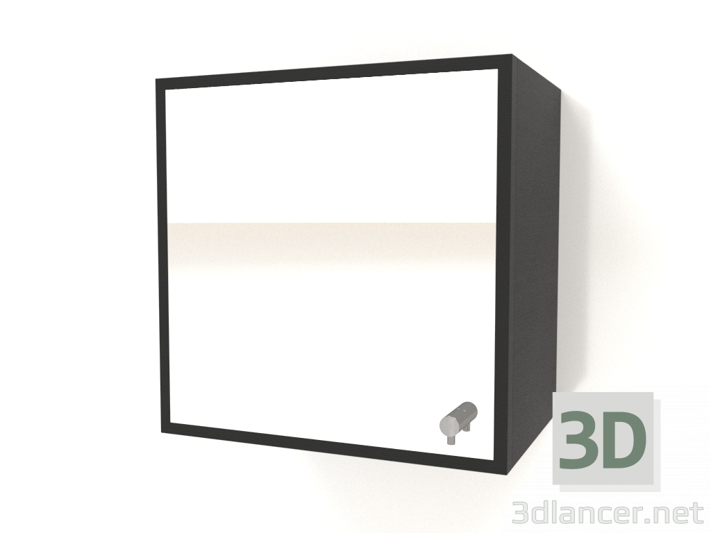 3d model Mirror with drawer ZL 09 (300x200x300, wood black) - preview