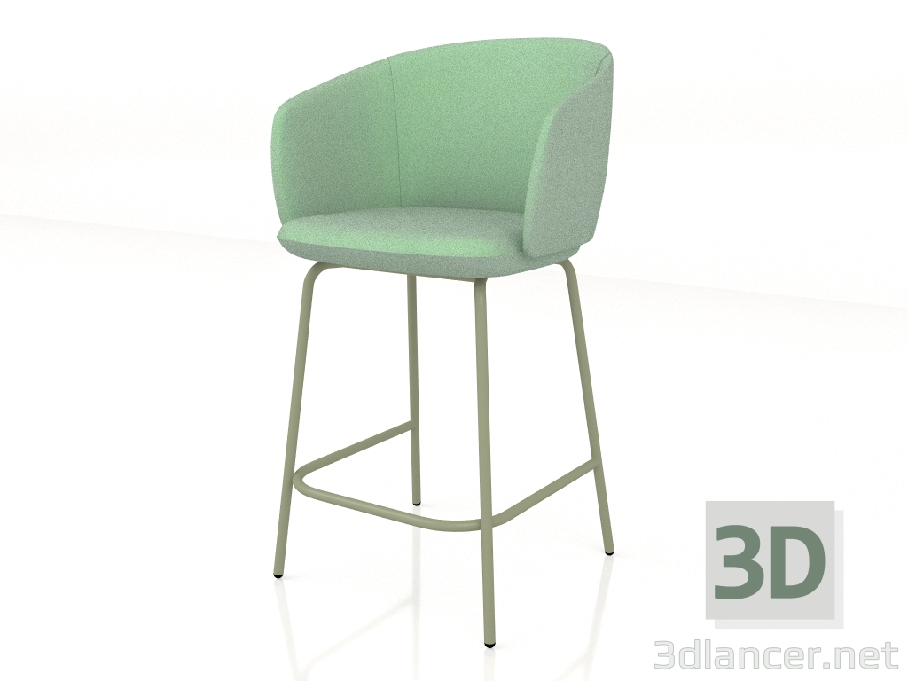 3D modeli Yarı bar sandalyesi Grace GRP7 - önizleme