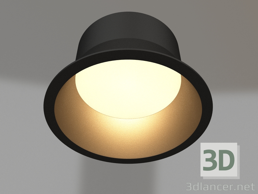modello 3D Lampada MS-BREEZE-BUILT-R82-9W Day4000 (BK, 80 gradi, 230V) - anteprima