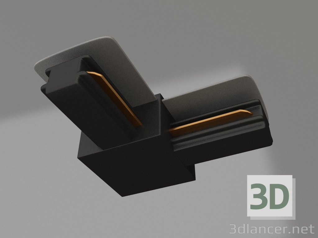 modèle 3D Connecteur d'angle LGD-2TR-CON-L-POWER-BK (C) - preview