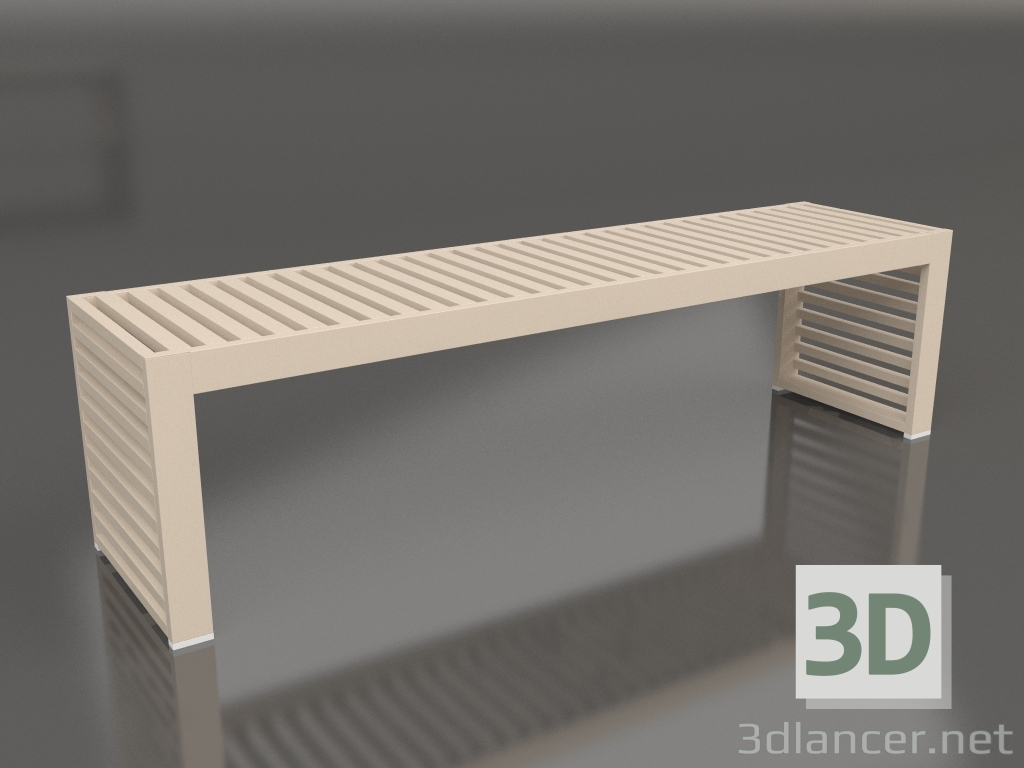 modello 3D Panchina 161 (Sabbia) - anteprima
