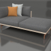 modello 3D Modulo divano, sezione 2 destra (Sabbia) - anteprima