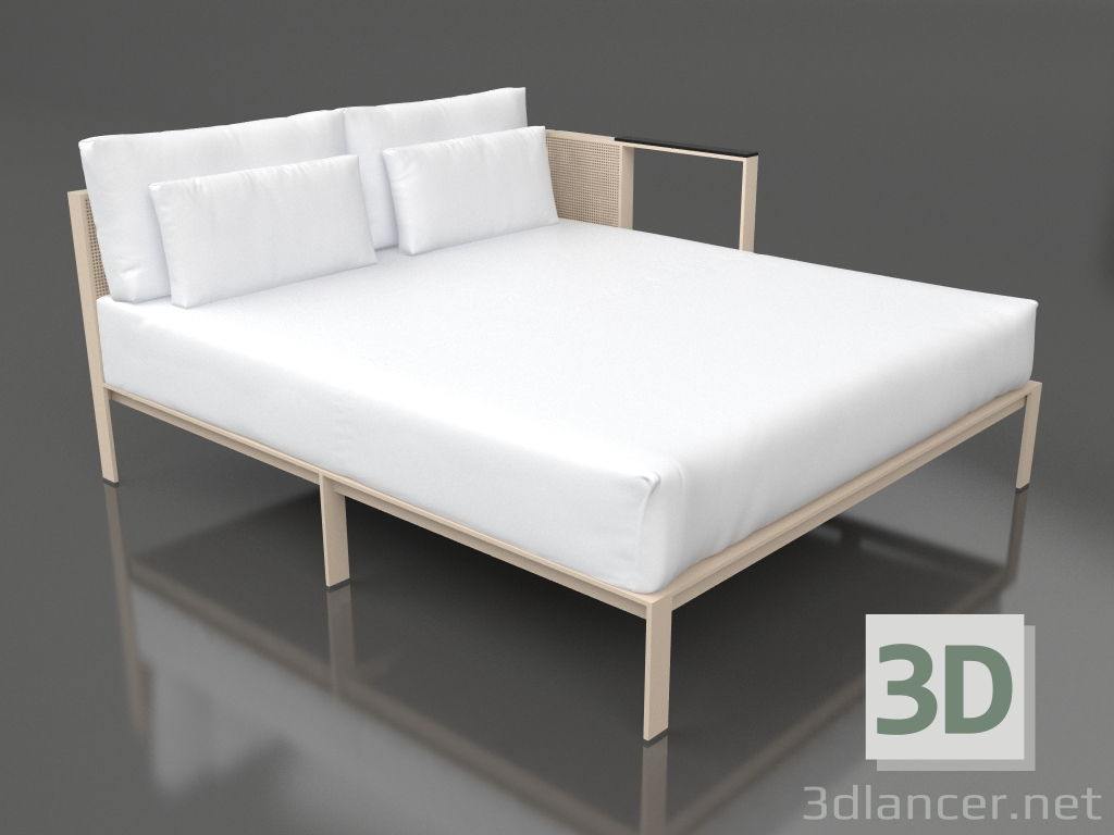 modèle 3D Module canapé XL, section 2 gauche (Sable) - preview