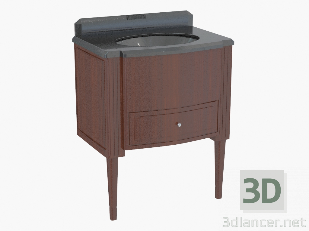 3d model Cupboard for built-in sink Domino - preview