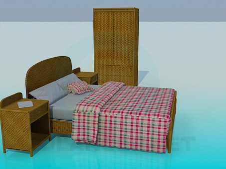 3d model Furniture for bedroom - preview 3d model Furniture for bedroom - preview