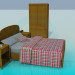 3d модель Меблі для спальної кімнати – превью