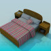 3D modeli Yatak odası için mobilya - önizleme