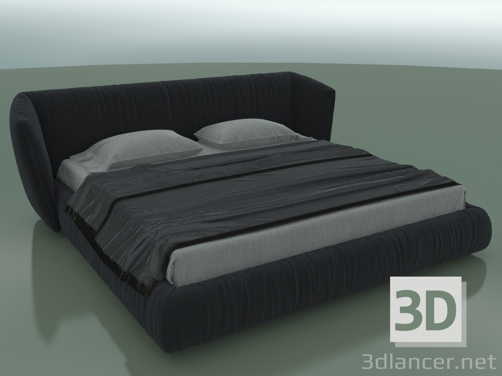 3D Modell Doppelbett Zu Nacht unter der Matratze 2000 x 2000 (2600 x 2230 x 950, 260TN-223) - Vorschau