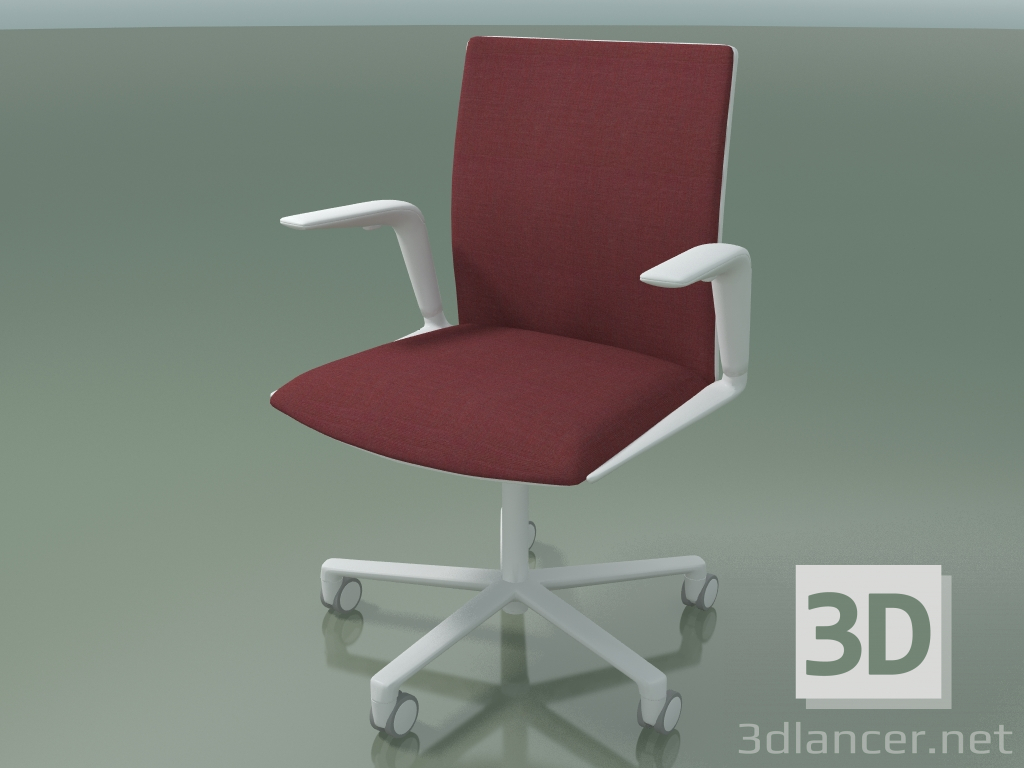 3d model Chair 4811 (5 wheels, front trim - fabric, V12) - preview