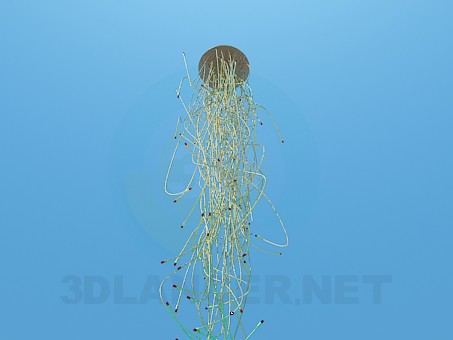 3d model Luminaire with wires - preview 3d model Luminaire with wires - preview